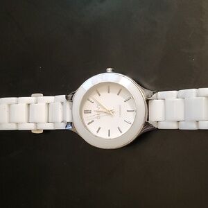 DKNY white ceramic women's watch